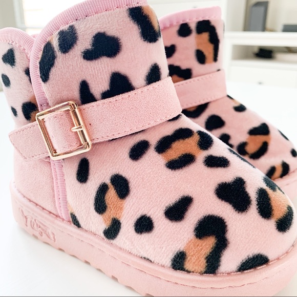 Little Star Pink Leopard Boots Warm-92F - Picture 7 of 9